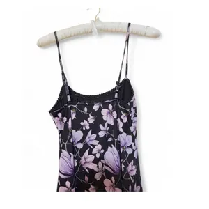 Princess Polly Women’s Black & Purple Floral Print Sleeveless Midi Dress Size 4 thumbnail 6