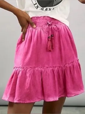 NWT Anthropologie Pink Mini Skirt thumbnail 1