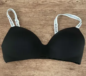 Victoria's Secret Printed Strap Black Bra thumbnail 1