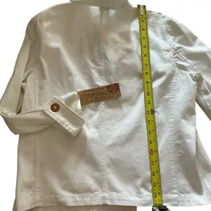 Ralph Lauren white nautical Provence fashion military jacket cotton preppy small thumbnail 9