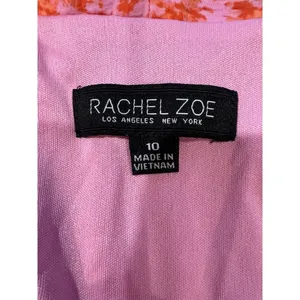 Rachel Zoe Printed Flutter-pink flowers dress Sleeve A-Line Dress Size 10 thumbnail 7