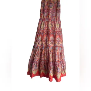 NEW Talbots Tiered Halter Maxi Dress - Medallion Print Size 6 thumbnail 6