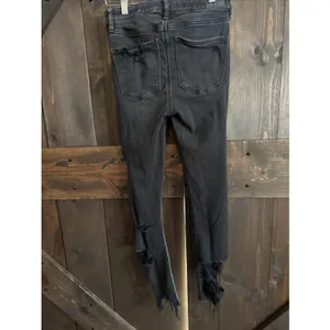 American Eagle Womens 4 Black‎ Next Level Stretch Super High Rise Jeggings thumbnail 3