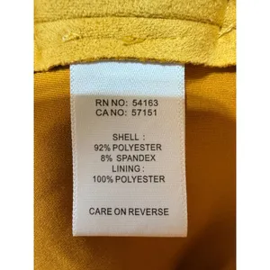 Marc New York Trench Coat Faux Suede Belted Double Breasted M Mustard Yellow thumbnail 4