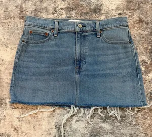 Abercrombie Mid Rise Mini Jean Skirt thumbnail 1