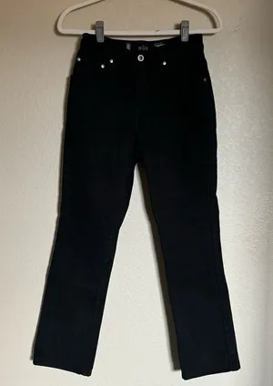 Vintage Silver Tab Levi's Jeans‎ Slim Straight Leg Black High Rise USA Sz 26 thumbnail 1