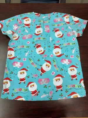 Just Love Christmas Short Sleeve Scrub Top Size Small thumbnail 2