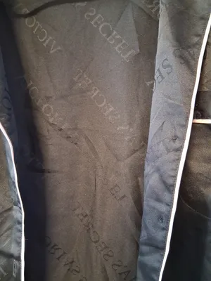 Victoria's Secret collared pj pajama top with pockets in black and white size medium. thumbnail 4