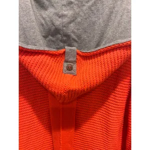 Pure Handknit for Fresh Produce Orange Cotton Knit Hooded Cardigan‎ Sweater L/XL thumbnail 7