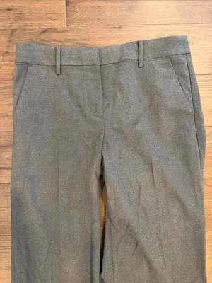 LOFT Gray Tailored Wide Leg Cropped Dress Pants Size 4 - C36-073 thumbnail 4