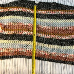 Off Shoulder BKE Multicolored Knit thin sweater Size L thumbnail 4
