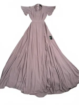 Lulus NEW Formal Dress Large Muted Purple Maxi Wedding Special Occasion Prom thumbnail 3