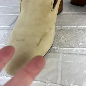 Thelma The Ava Mules Womens 38 8 US Wheat Suede Leather Block Heel Classic Italy thumbnail 10