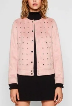Zara Suede Effect Studded‎ Jacket thumbnail 1