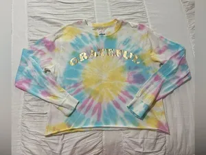 Tie dye Long sleeve Grateful Shirt thumbnail 1