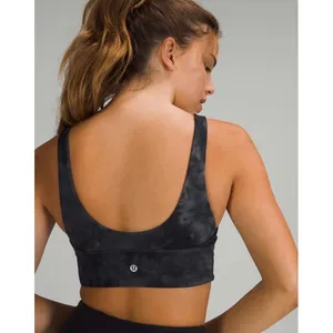 Lululemon Align Reversible Bra Light Support A/B Cup Black Diamond Dye Size 6 thumbnail 3