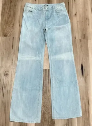 Massimo Dutti Wide Leg High Waist Jeans Women’s 8 thumbnail 1
