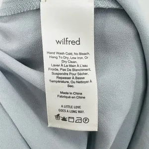 Aritzia Wilfred fleurette jumpsuit womens M ruffle sleeve cropped wide leg gray thumbnail 9