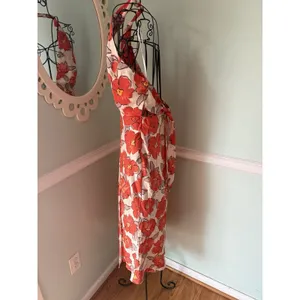 HELLO MOLLY 6 Halter Rose Floral Midi‎ Dress Florty Feminine Tea Garden thumbnail 4