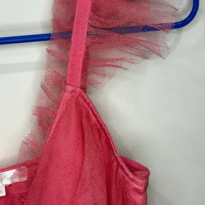 LoveShackfancy Pink Tulle Ruffled ZoRina Lace Trim Mesh Mesh Dress 00 thumbnail 6
