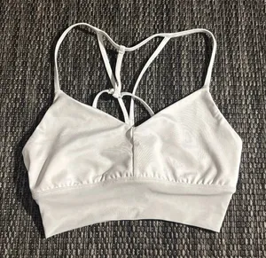 Alo Yoga Lavish Sports Bra Mesh White Size XS thumbnail 1