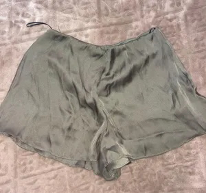 Sage Green Satin Shorts thumbnail 3