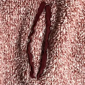 Women’s Vanilla Bay Size Small‎ Burgundy Faux Sherpa Sweatshirt Front Snaps thumbnail 3