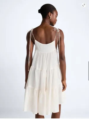 Flowy tier mini dress White Size XS thumbnail 2