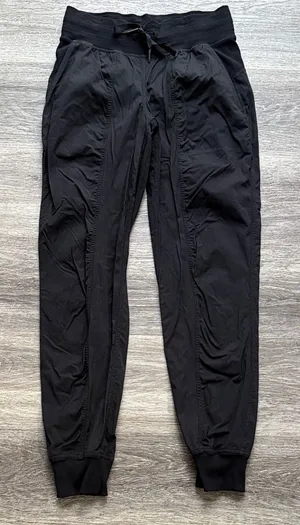lululemon Black Dance Studio Joggers Size 4 Mid Rise Casual Pants thumbnail 1