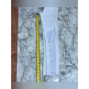 Alo moto leggings white high rise mesh panel size small yoga thumbnail 10