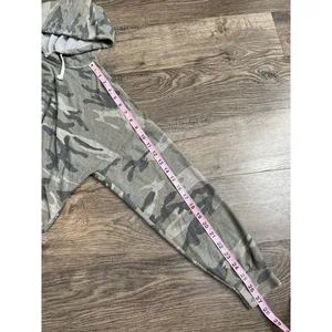 Womens Dance & Marvel camo cropped‎ hoodie green size M thumbnail 6