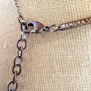 Kendra Scott Elisa Silver Tone Drusy Necklace thumbnail 6