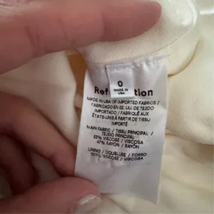 Reformation Lecce Dress Ivory thumbnail 7