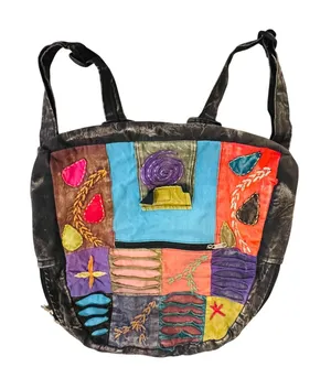 KPC Nepal Patchwork Boho Backpack Handmade Cotton Festival Hippie‎ Rucksack thumbnail 1