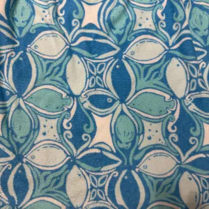 Lilly Pulitzer Strapless Smocked Fish Print Blue Dress thumbnail 3