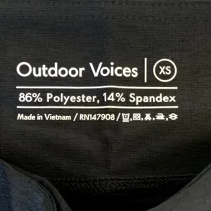 NWT Outdoor Voices Warmup 10" Bike Shorts‎ in Black thumbnail 5
