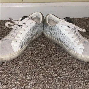 Womens Vintage Havana Croc Embossed Superstar Leather Shoes thumbnail 2