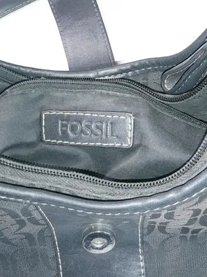 Fossil Black Logo Shoulder Handbag thumbnail 4