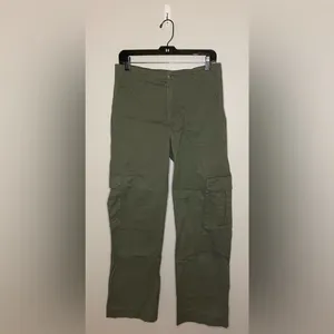 Abercrombie & Fitch Relaxed Cargo Pants, Army Green, Size 29, EUC thumbnail 4