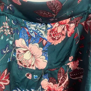 Petal and Pup Women's Alejandra Cowl Neck Midi Dress green floral size 12 thumbnail 7