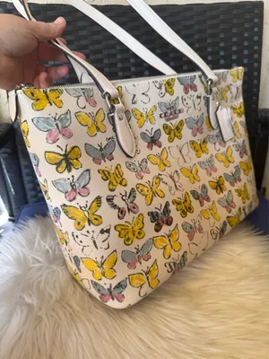 NWT Coach Gallery Tote Bag With Butterfly Print CAR36 thumbnail 7