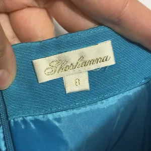 Shoshanna Women's Strapless Kira Dress Turquoise Blue USA Size 8 Homecoming Y2K thumbnail 5