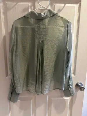 ZARA Sheer Button Down thumbnail 3