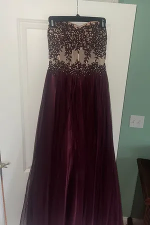 Blondie Nites Strapless Prom Dress thumbnail 4