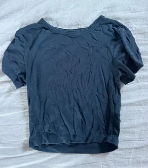 ZARA Top Crop Navy thumbnail 1