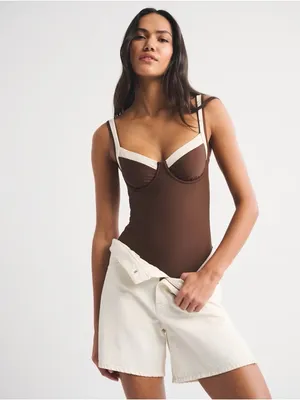 Abercrombie & Fitch Underwire One Piece Swimsuit NWT XXS thumbnail 2