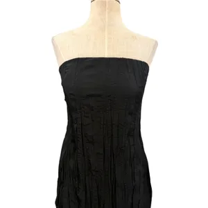 Third Form Rolling Wave Strapless Textured A-Line Mini Dress Black US Size 4 thumbnail 4