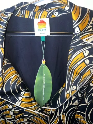 Farm Rio Toucan Spirals Blazer NWT Off White Tropical Print Jacket‎ S thumbnail 7