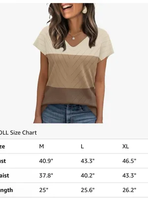 WIHOLL Short Sleeve Sweater for Women V Neck Trendy Summer Tops 2026 Beach Vacat thumbnail 2