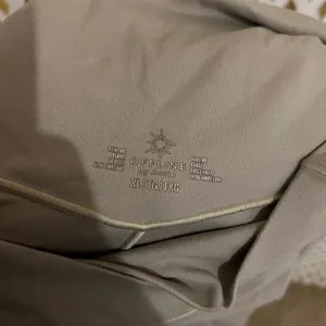 Aerie offline flared leggings hi rise flare real me long inseam tan size XL thumbnail 4